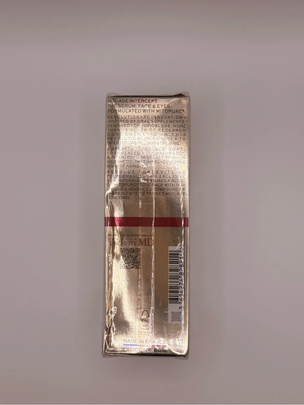 NIB Lancôme Absolue Longevity MD Intercept - Anti-Aging Face Serum, 1.7 Fl Oz